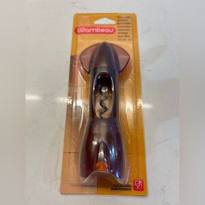 Vintage Amber Atomic Design Corkscrew Made in Paris, France /original packaging.